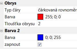 nastaven� dvoubarevn�ho spoje