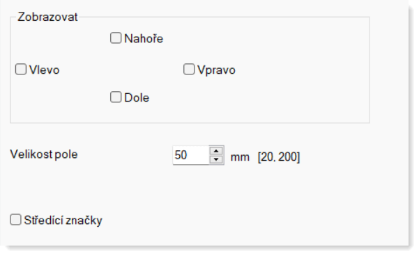 nastavení souřadnicové sítě