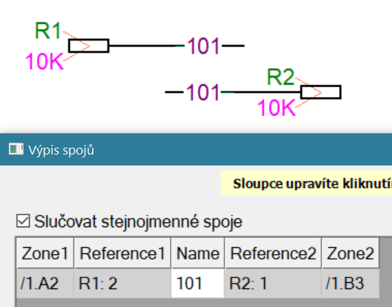 slučovat spoje