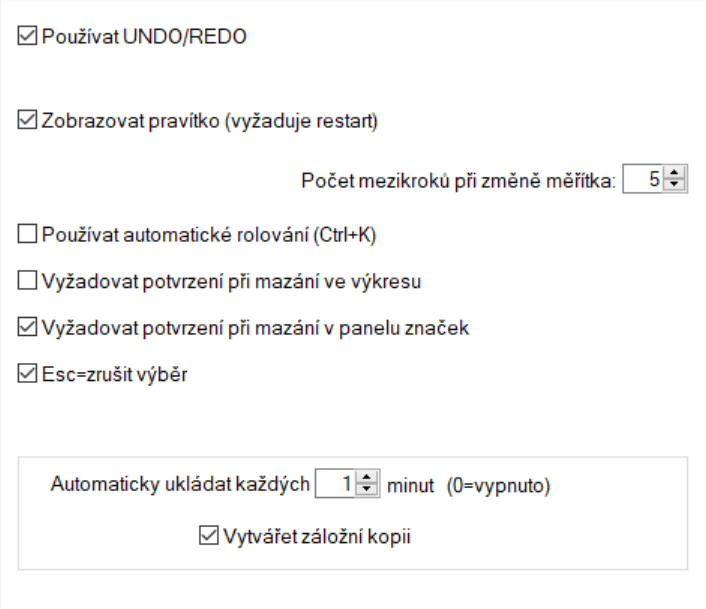 nastavení ovládání