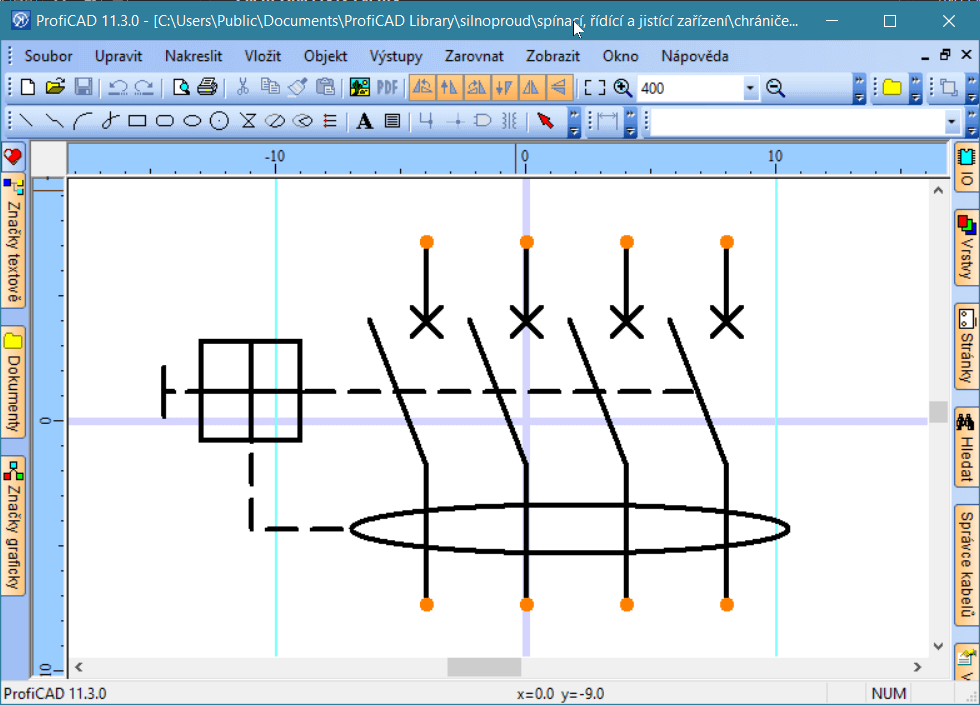 CAD editor značek