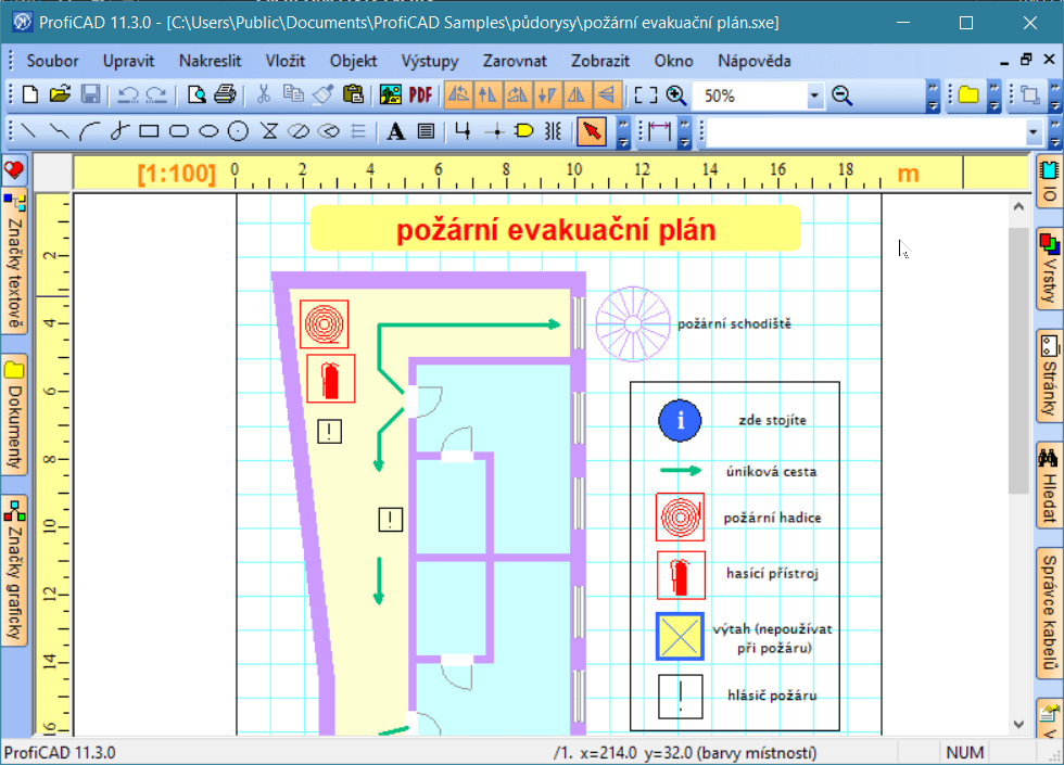 evakuační plán