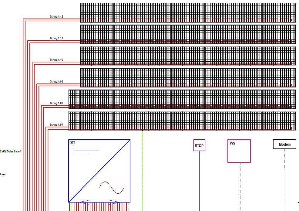 fotovoltaický výkres